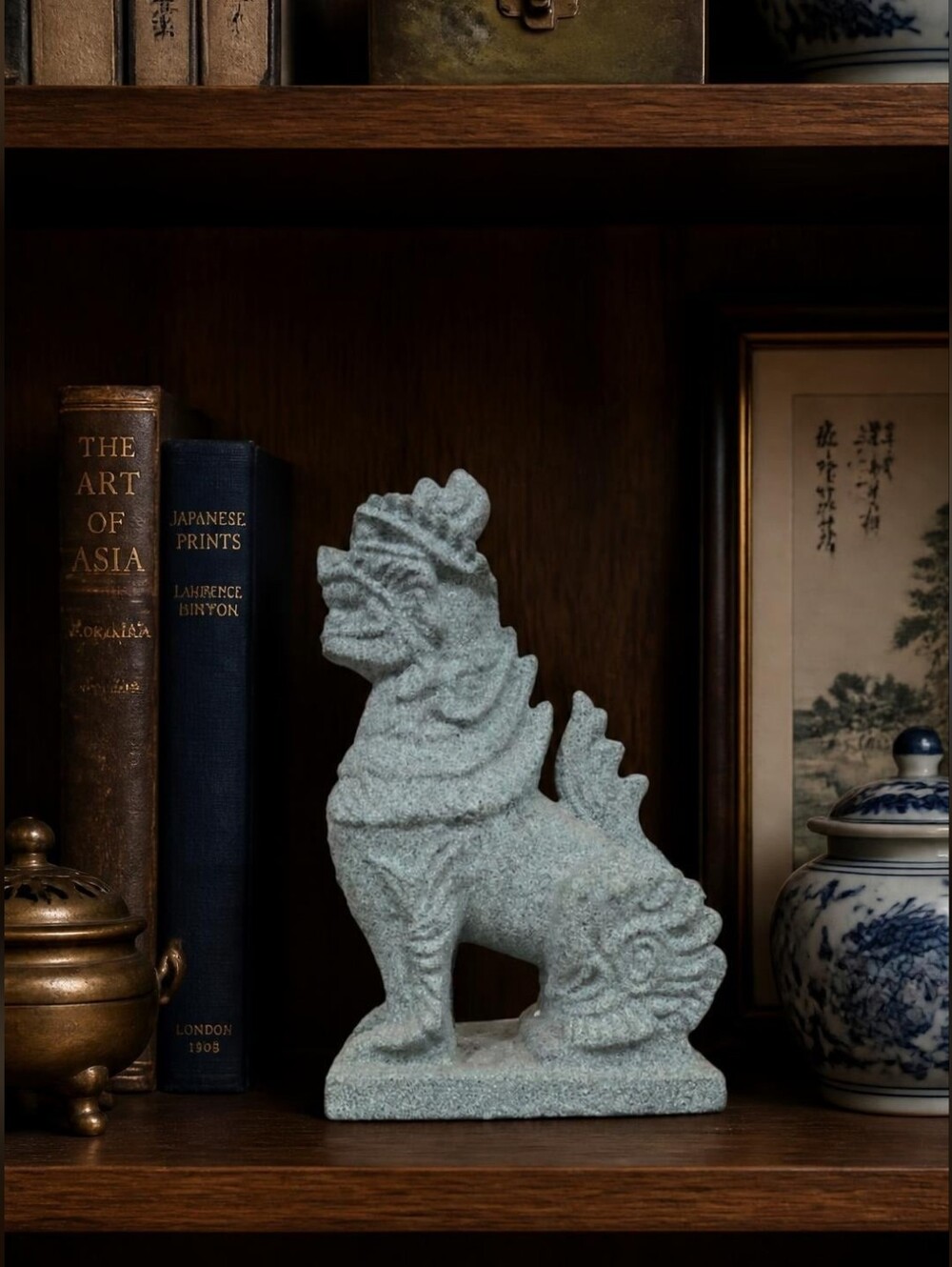 Vintage ARNEL Ceramic Chinese Guardian Lion Foo Dog Statue